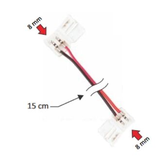 Przewód do montażu 2 taśm LED 8mm