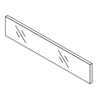 Szklany element dekoracyjny ZE4H1064G wysoki