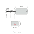 Włącznik zbliżeniowy IR K1 500W 220-240V