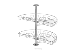 Kosz obrotowy 1/2 Fi 750 W-4275