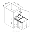 JC606 45-50 wysoki 2x9L/1x20L