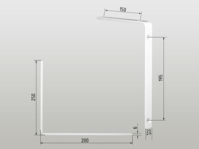 Kątownik Budowlany 200x250x6