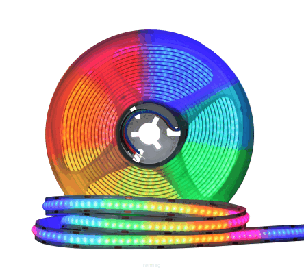 Taśma COB RGB 252 LED/m IP20 14W/m 12V DC