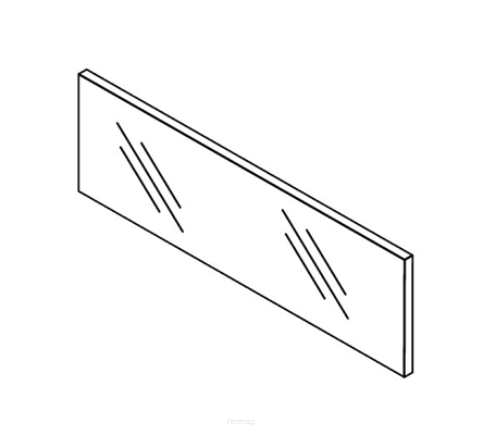 Szklany element dekoracyjny ZE4H458G wysoki