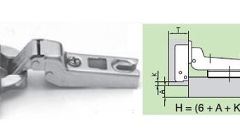 Zawias ZPB Slide-On MODUL 110