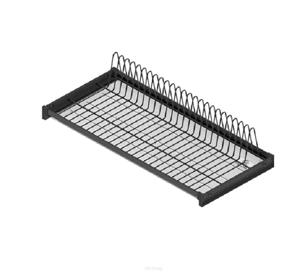 Ociekarka jednopoziomowa 80V Chrom