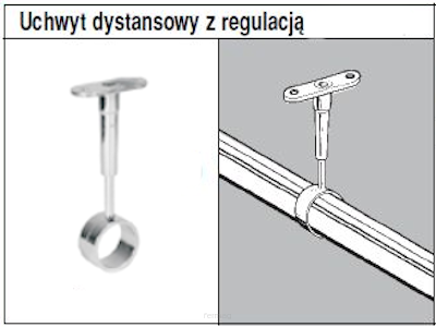 System TRIS 25 Uchwyt dystansowy z regulacją TR936