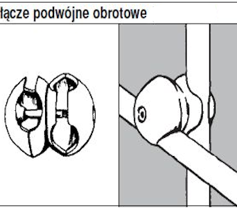 Złącze podwójne obrotowe TR557