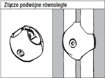 System TRIS 25 Złącze podwójne równoległe TR503