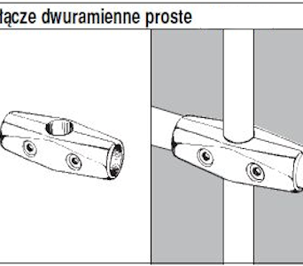 Złącze dwuramienne proste TR578