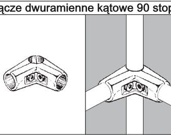 Złącze dwuramienne kątowe TR579