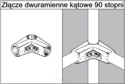 Złącze dwuramienne kątowe TR579