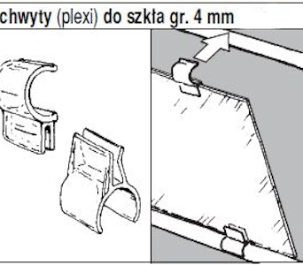 Uchwyt do szkła TR523B