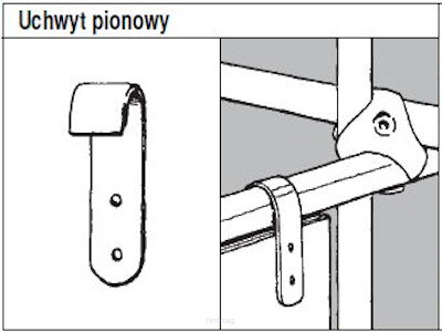 System TRIS 25 Uchwyt pionowy TR521