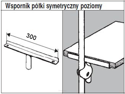 System TRIS 25 Wspornik poziomy TR535