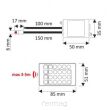 ZESTAW Taśma RGB 150 LED w żelu, IP45 + sterownik, pilot IR, zasilacz