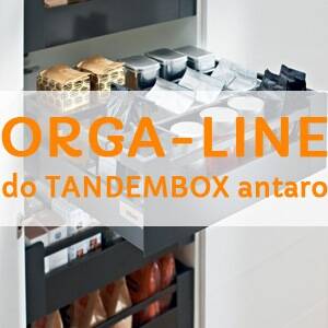 ORGA-LINE ANTARO - szuflada z wysokim frontem - listwa poprzeczna