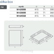 Półka BOX do kosza narożnego Magic Komfort 360 mm