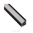 Profil LED narożny TRI-LINE MINI 2m - Czarny-Mleczny