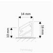 Profil LED narożny TRI-LINE MINI 2m