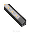 Profil LED narożny TRI-LINE MINI 2m - Czarny-Transparentny