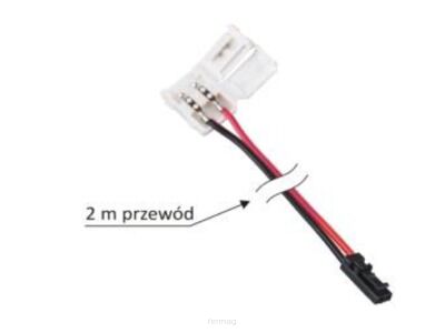 Przewód do montażu taśmy LED 8mm z wtyczką mini