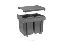 Segregator do szafki 40 2x20L