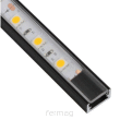 Profil LED nakładany LINE MINI 2m - Czarny-Transparentny