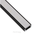 Profil LED nakładany LINE MINI 2m - Czarny-Mleczny