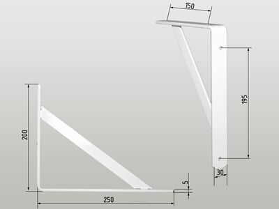 Kątownik Budowlany 250x200